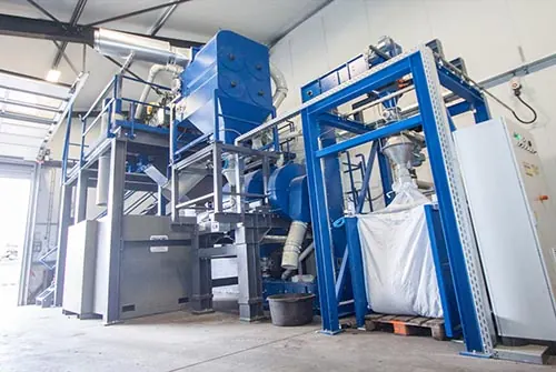 Fabriek van RKR Recycling in Zwolle